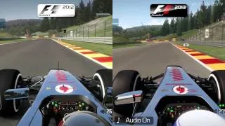 F1 2012 vs F1 2013 - Circuit de Spa-Francorchamps
