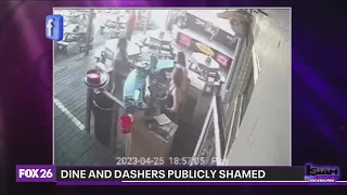 Dine and dashers publicly shamed in viral video