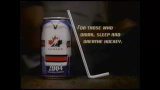 Pepsi - Wayne Gretszky 2004 Team Canada cans ad (2004)