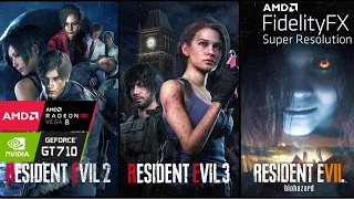 Resident Evil 2, 3 and 7 PC AMD FSR On GT 710 | VEGA 8 | Ryzen 3 3200G | I3 3220 | 16GB/4GB Ram
