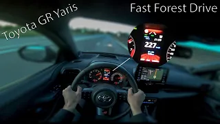 Toyota GR Yaris - FAST FOREST POV DRIVE *227 km/h*
