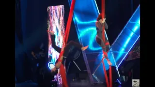 Sharon's birthday Concert  -- KC Concepcion & Sam Milby aerial dance   01/11/11