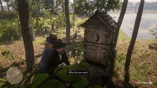 HIDDEN DIALOGUE If You Take Penelope To Her Cousin Locked Away In Outhouse - Red Dead Redemption 2