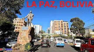 REAL STREETS OF LA PAZ, BOLIVIA. DOWNTOWN LA PAZ  EPISODE 1 🚙 4K