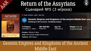 Genesis [GMT]. Отчёт о партии в 5 сценарий: Return of the Assyrians