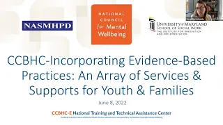 Incorporating Evidence-Based Practices: An Array of Services & Supports for Youth & Families