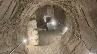 Exploring Ancient Tunnels Under The Step Pyramid At Saqqara In Egypt