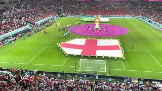 GOD SAVE THE KING: England fans v Wales (Qatar World Cup)