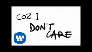 Ed Sheeran & Justin Bieber - I Don't Care [Official Lyric Video]