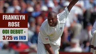 FRANKLYN ROSE | 3/25 @ Port of Spain | ODI DEBUT | INDIA tour of WEST INDIES 1997