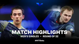 Hugo Calderano vs Benedikt Duda | MS | WTT Star Contender Doha 2022 (R32)