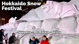 Hokkaido Snow Festival 2023, and Skiing with Kids in Sapporo!