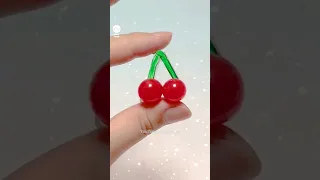 풍선테이프로 귀여운 미니체리🍒말랑이 만들기 - Cute Cherry Squishy DIY with Nano Tape#밍투데이#테이프풍선