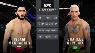 Charles Oliveira vs Islam Makhachev | FREE FIGHT | UFC 4