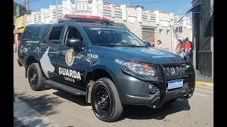 Desfile aniversário Cabreúva 2023 viaturas Polícia Militar Guarda Municipal Bombeiros Defesa Civil