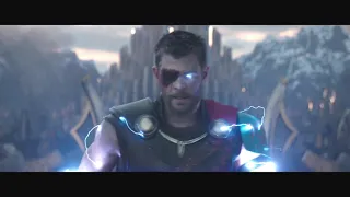 Thor:Ragnarok Movie Scene Thor's Entry On Bifrost Bridge.Thor Proves That He Is The God Of Thunder.