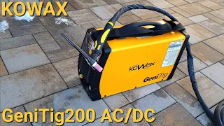 KOWAX GeniTig 200 AC / DC зварювальний апарат для зварювання алюмінієвої сталі та MMA / TIG HF Pulse