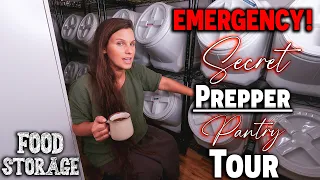 (EMERGENCY!) Secret (PREPPER) Pantry Tour ~ 1 YEAR Food Storage ~ Food Shortages ~ Prepper Pantry