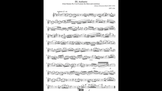 J S Bach Sonata E minor BWV 1034 Andante/accompaniment