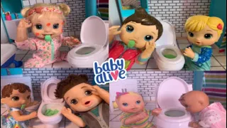 Baby alive dolls are sick and throw up compilation