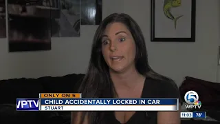 Child accidentally locked in car