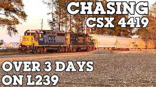 Chasing YN2 CSX GP40-2 4419 on CSX L239