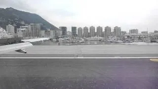 Approach and Landing in Gibraltar in a British Airways A320