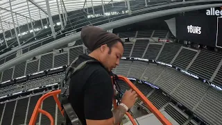 Rigging in a stadium