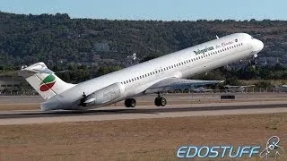 MD-82 NEAR TAILSTIKE DURING TAKEOFF! - Split Airport