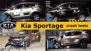 Kia Sportage crash test (3 4 5) All crash tests Euro NCAP