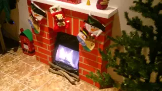 Fake paper fireplace (papírkandalló)