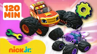 Blaze y Los Monster Machines | Las Transformaciones de Blaze y Arreglos con AJ | 2 Horas | Nick Jr.