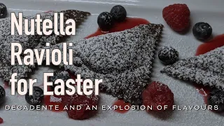 Nutella Ravioli decadent chocolate pasta • An explosion of flavours for Easter 2021