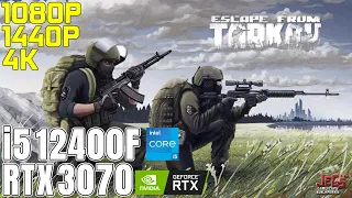 Escape from Tarkov | i5 12400F + RTX 3070 | 1080p, 1440p, 4K benchmarks!