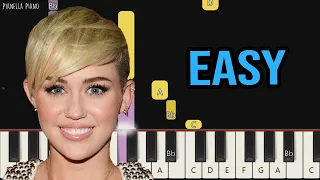 Miley Cyrus - Wrecking Ball | EASY Piano Tutorial by Pianella Piano