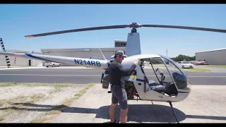 My first helicopter solo flight.
