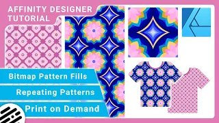 Affinity Designer Tutorial - Repeating Patterns, Bitmap Pattern Fills & Print on Demand Sites