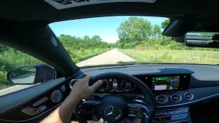 2022 Mercedes E53 AMG COUPE, GoPro hero10 POV, Drive to Mohican State Park , Loudonville, OH