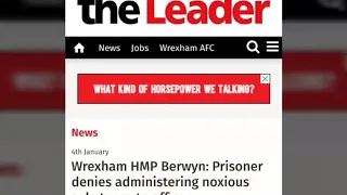 Wrexham HMP Berwyn: Prisoner denies administering noxious substance to officer