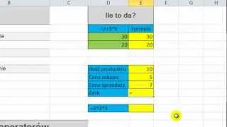 Kurs Microsoft Excel 2010 odcinek 11 - Kolejność działań arytmetycznych