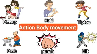 Action Body movement Vocabulary |🔥 English Words with Sentence and Example