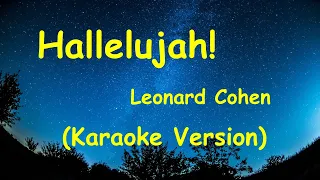 (Karaoke Version) Hallelujah | Leonard Cohen | Karaoke Lyrics by CS Ling Studio