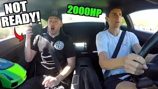 SCARING The Stradman In My 2000HP Twin Turbo Lamborghini Gallardo!