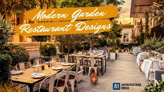 Modern Garden Restaurant Design Ideas || Restaurant Architecture