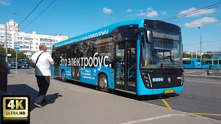 356 маршрут электробуса. 21.08.2023 год. Москва.