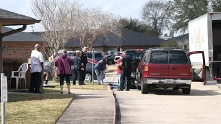 3 taken to hospital after drivers hits group in food distribution line