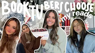 booktubers choose my books for a week!! *reading vlog*