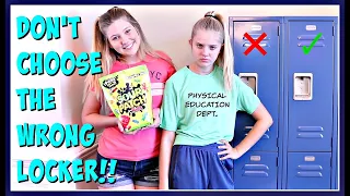 DON'T CHOOSE THE WRONG LOCKER || BACK TO SCHOOL CHALLENGE || Taylor and Vanessa