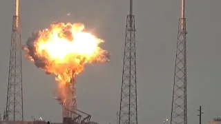 SpaceX explosion destroys satellite