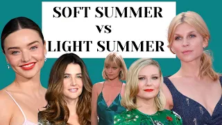 SOFT SUMMER VS LIGHT SUMMER: DIFFERENCES & SIMILARITIES